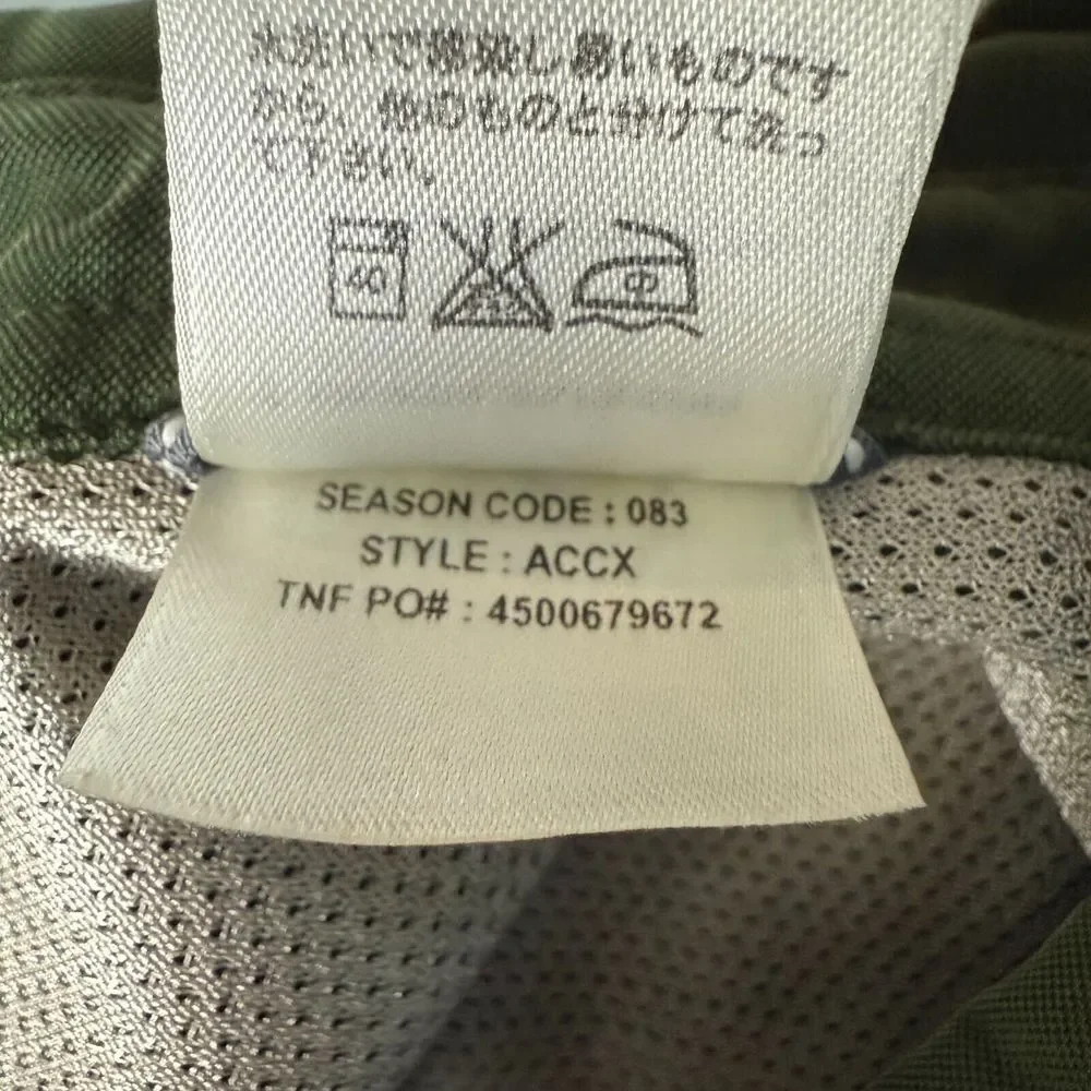 The North Face Shirt Mens Large Green Button Down Adjustable Sleeves Hiking Gorp
